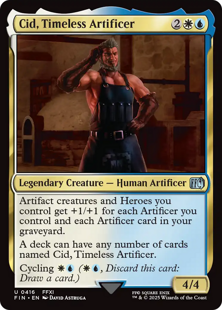 Cid, Timeless Artificer (0416) [FINAL FANTASY] | MTG Single