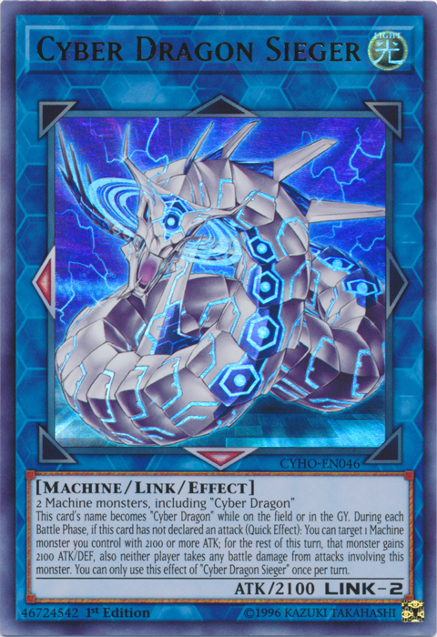 Cyber Dragon Sieger [CYHO-EN046] Ultra Rare | Yugioh Single | Obsidian Games