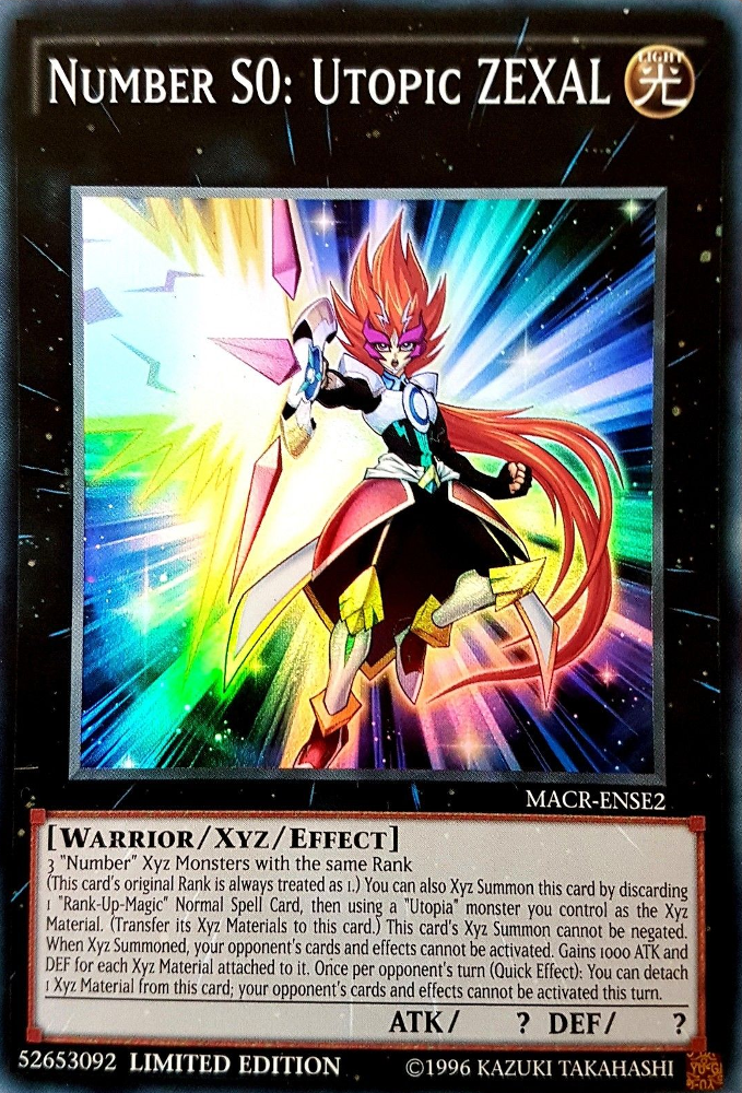 Number S0: Utopic ZEXAL [MACR-ENSE2] Super Rare | Yugioh Single