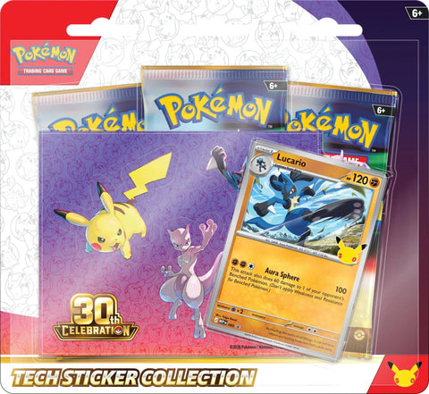 30th Celebration Tech Sticker Collection [Lucario] - LIMIT 1 PER CUSTOMER - LOCAL PICKUP ONLY