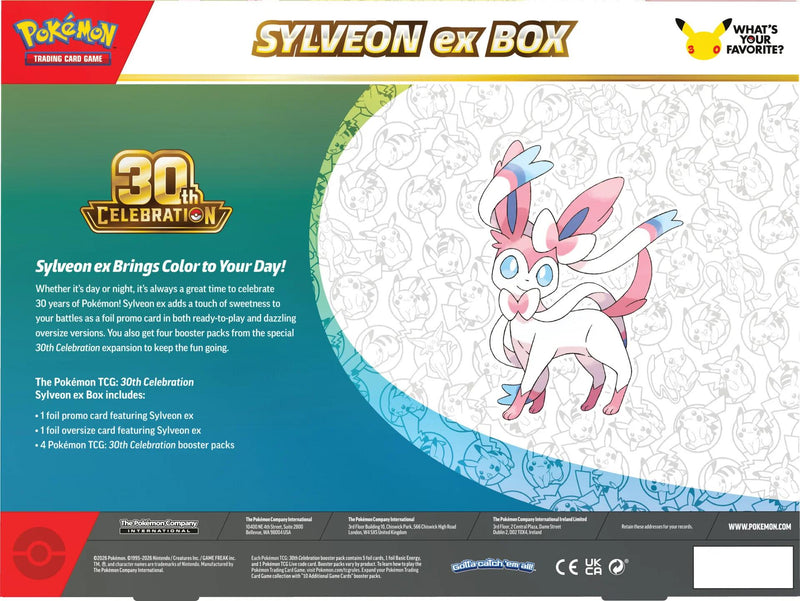30th Celebration Sylveon ex Box - LIMIT 1 PER CUSTOMER - LOCAL PICKUP ONLY