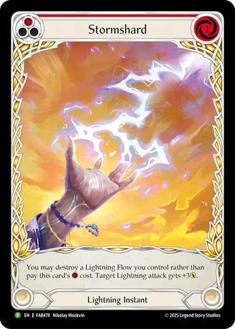 Stormshard (Red) [FAB478] (Promo)  Cold Foil