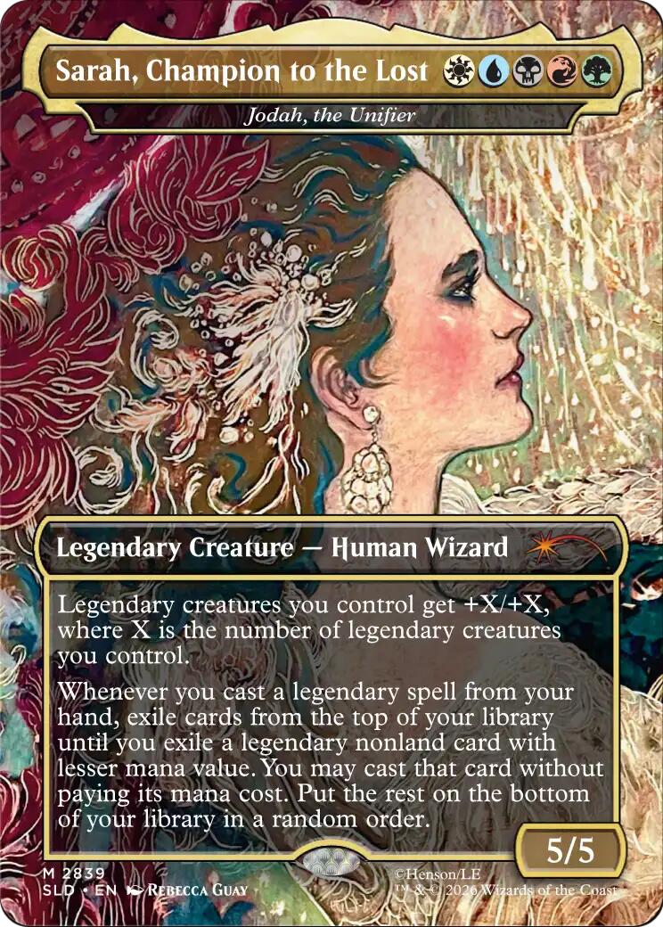 Sarah, Champion to the Lost - Jodah, the Unifier [Secret Lair Drop Series]