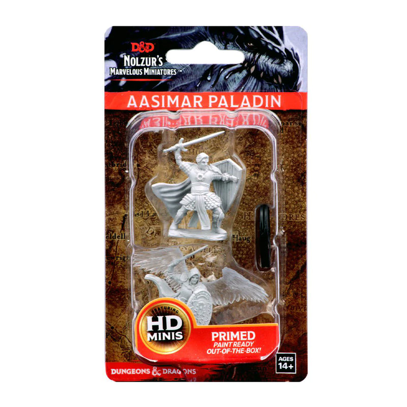 Male Aasimar Paladin D&D Unpainted Minis WV5