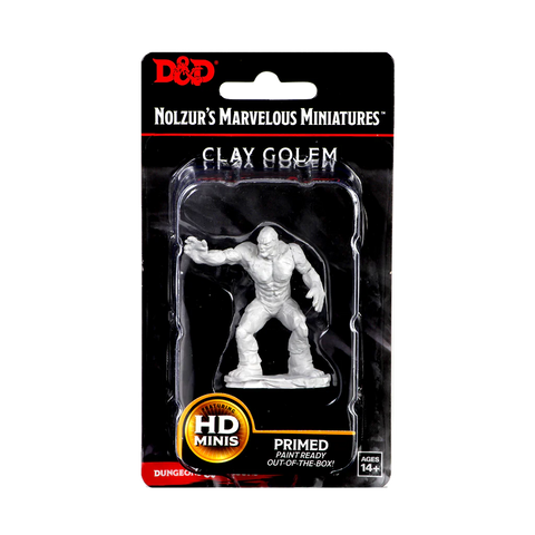 Clay Golem D&D Unpainted Minis WV10