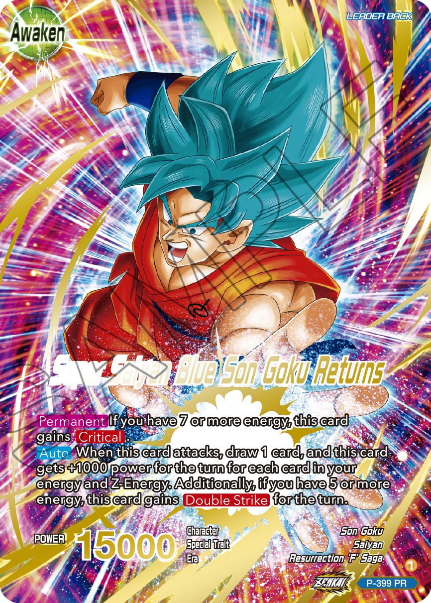 Son Goku // Super Saiyan Blue Son Goku Returns (Gold-Stamped) (P