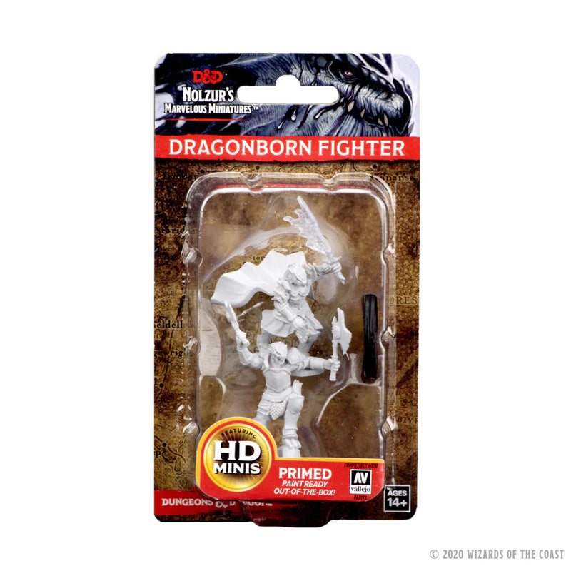 Female Dragonborn Fighter D&D Unpainted Minis WV4