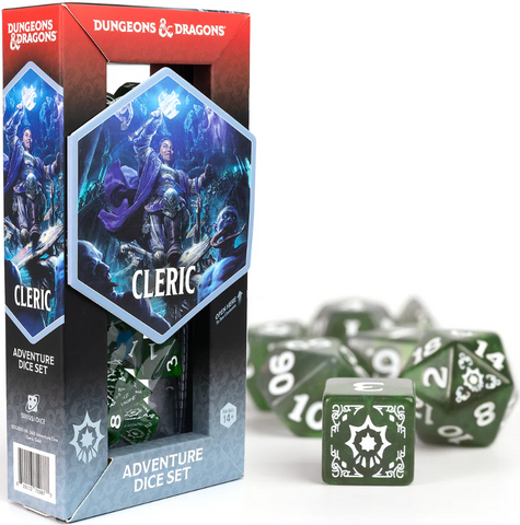 Sirius Dice DnD Adventure Green Cleric (Polyhedral Dice Set)