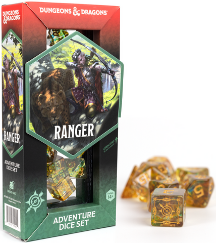 Sirius Dice DnD Adventure Green Ranger (Polyhedral Dice Set)