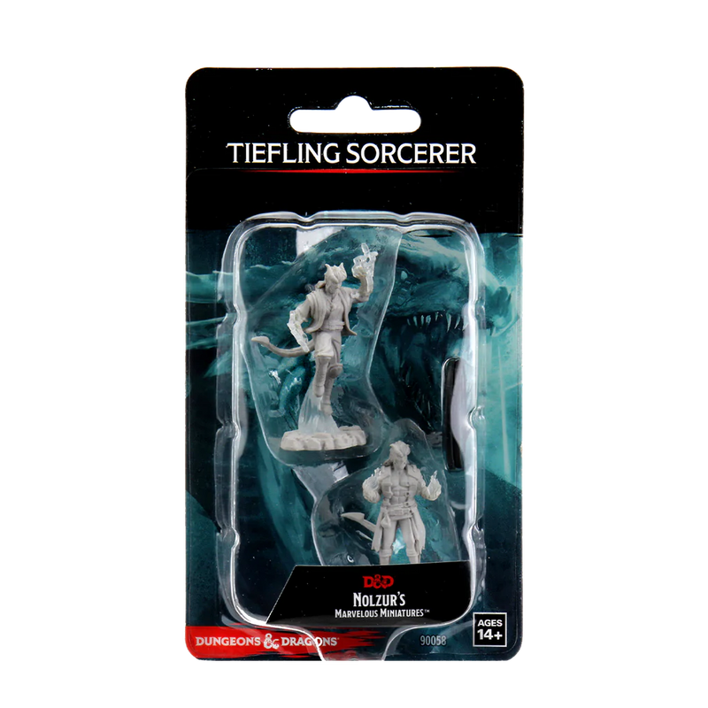 Male Tiefling Sorcerer D&D Unpainted Minis WV12