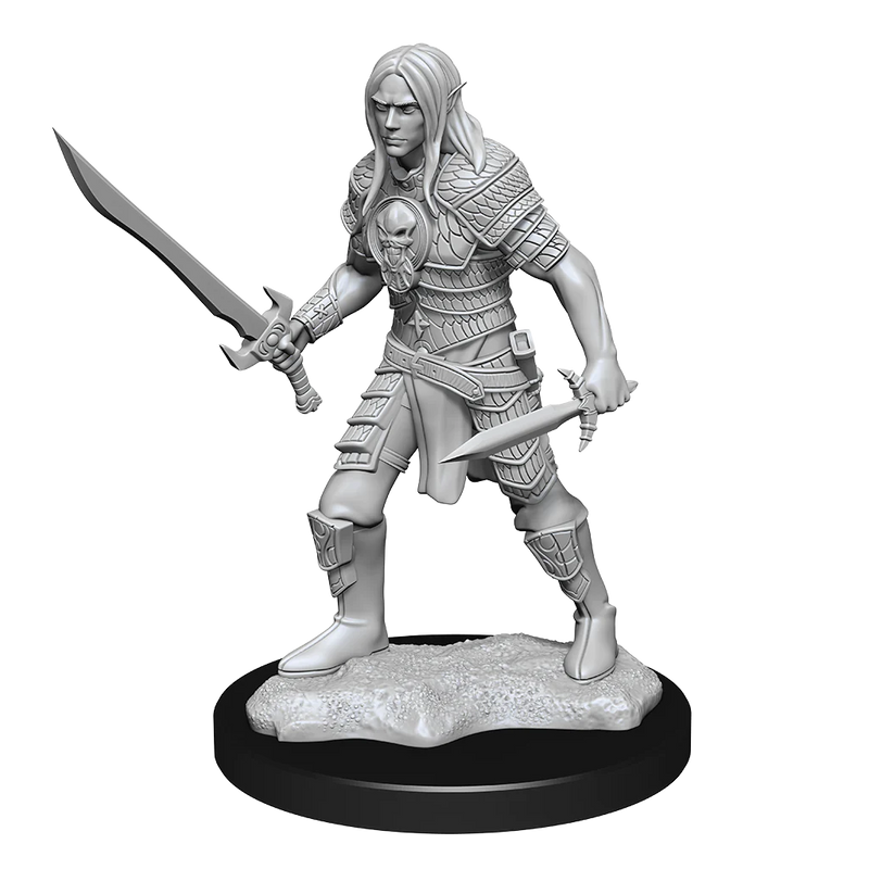 Male Elf Fighter Pathfinder Unpainted Minis WV6