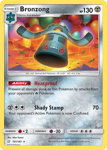 Bronzong (101/181) [Sun & Moon: Team Up] | Pokemon Single