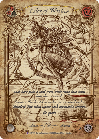 Codex of Bloodrot (Marvel Cold Foil) [OUT159] (Outsiders) Cold