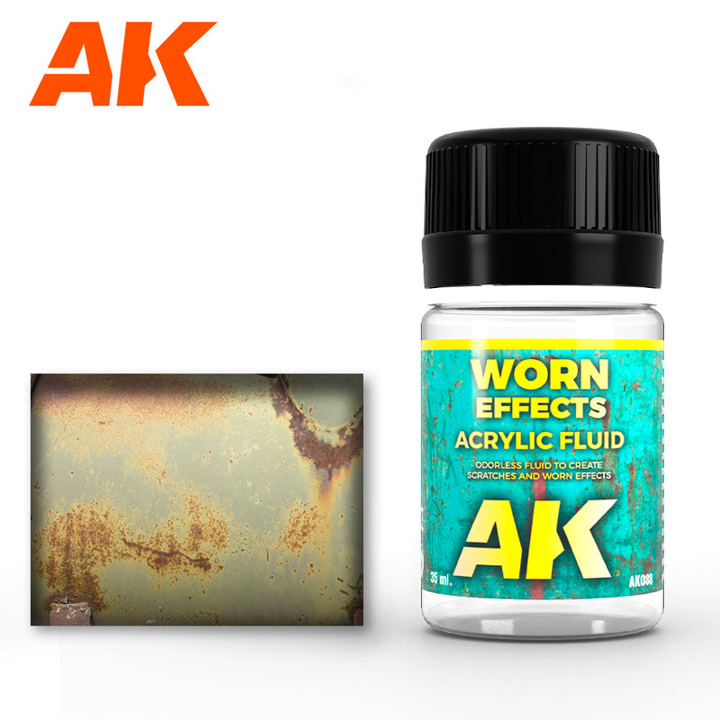 AK Interactive Worn  Effects Acrylic Fluid 088