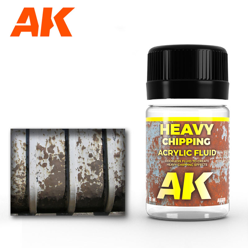 AK Interactive Heavy Chipping Effects Acrylic Fluid 089