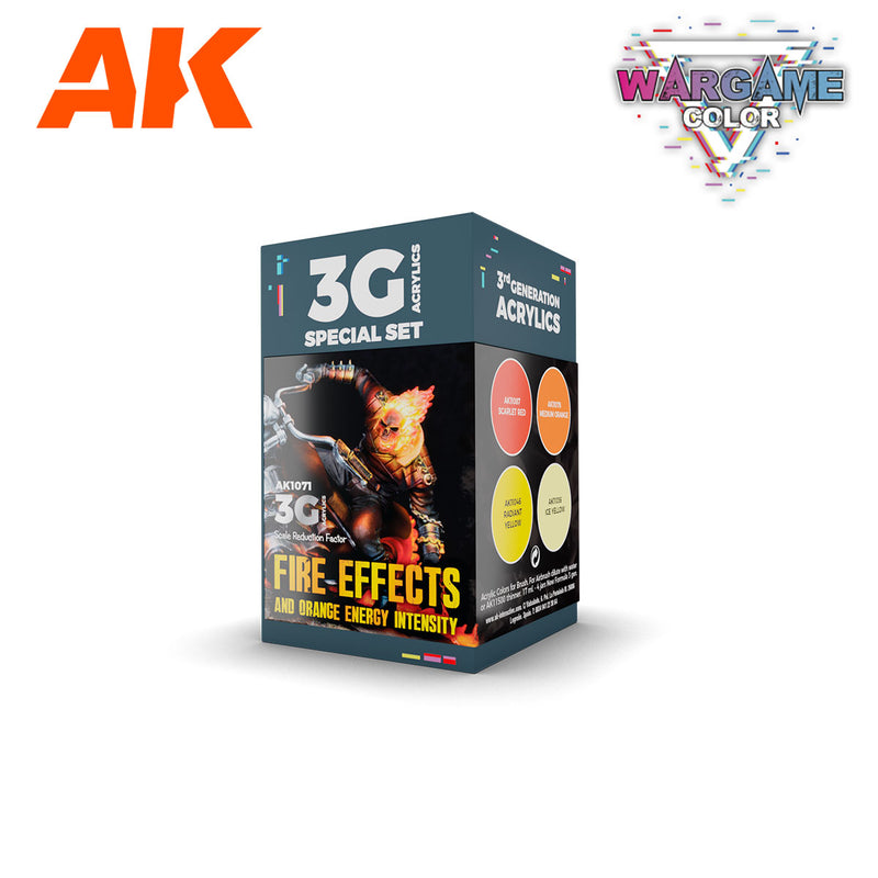 AK Interactive Wargame Color Set Fire Effects AK1071