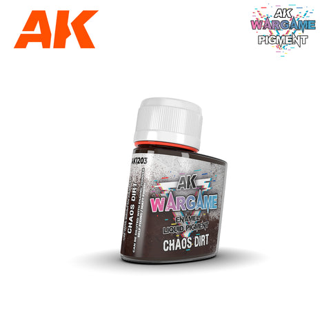AK Interactive Wargame Enamel Liquid Pigments Chaos Dirt (35ml) AK1203