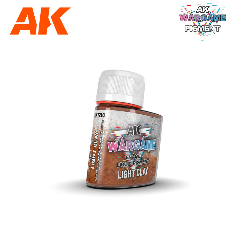 AK Interactive Wargame Enamel Liquid Pigments Light Clay (35ml) AK1210