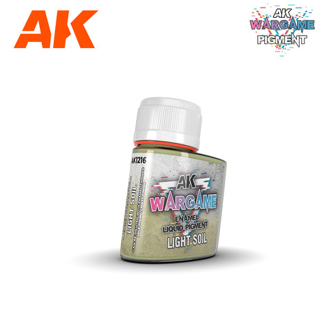 AK Interactive Wargame Enamel Liquid Pigments Light Soil (35ml) AK1216