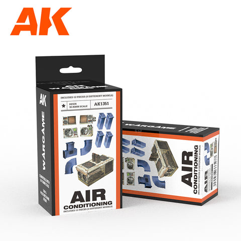 AK Interactive Air Conditioning Wargame Set Polyurethane Resin 1351