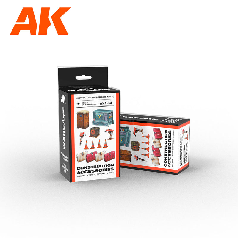 AK Interactive Scenography Wargame Set Construction Accessories (30-35mm) 1364