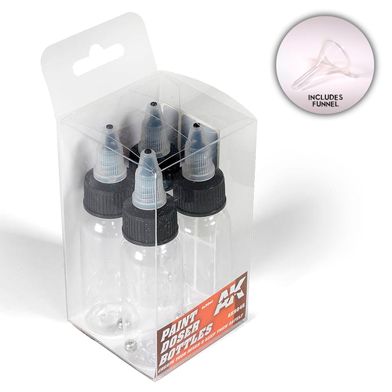 AK Interactive Paint Doser Bottles (4x30ml) 9046