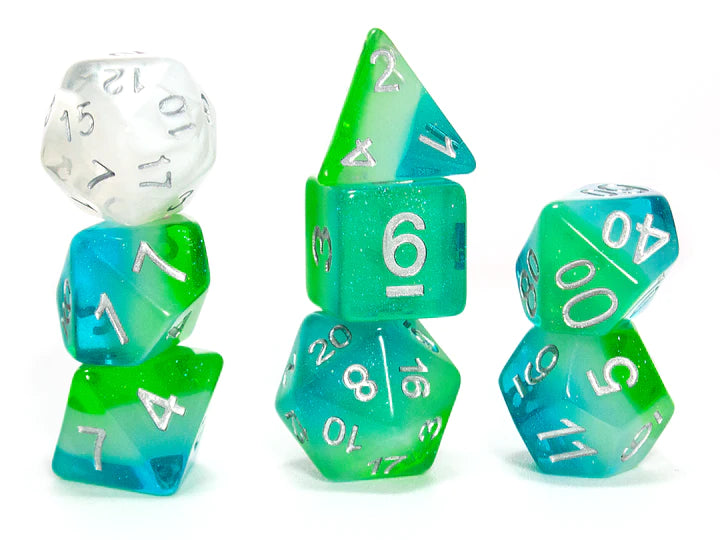 Sirius Dice Blue Hawaiian (Polyhedral 7-Die Set)