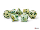 Chessex Marble Green/Dark Green (Megahedral 7-Die Set) CHX22409