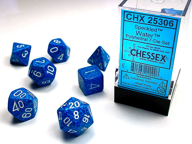 Chessex Speckled Water (Polyhedral 7-Die Set) CHX25306