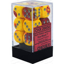 Chessex Gemini 12d6 Red-Yellow/Silver 16mm