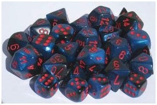 Chessex Gemini Black-Starlight/Red (16MM - 12D6) CHX26658
