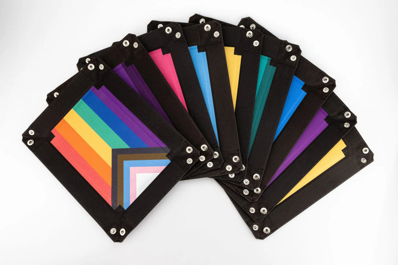 Fanroll Pride Rainbow Flag Velvet Dice Tray