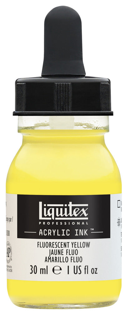 Liquitex Acrylic Ink 30ml Jar, Fluorescent Yellow