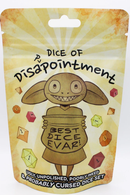 Mystery Dice Goblin: Dice of Dissapointment Mystery Dice Set (Full set of Polyhedral Dice)