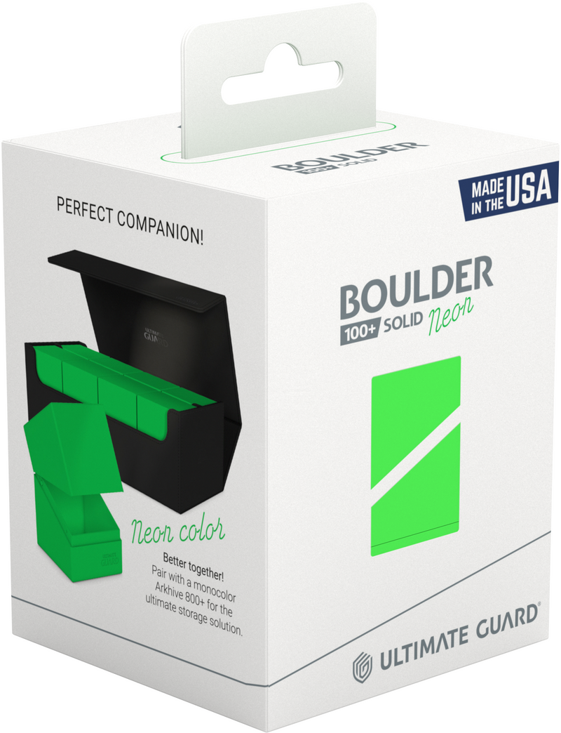 Ultimate Guard Boulder Neon Solid Neon Green (100+)
