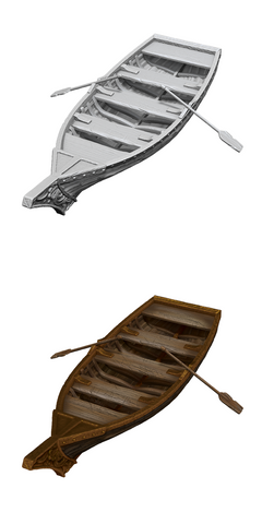 Rowboat & Oars D&D Unpainted Minis WV18