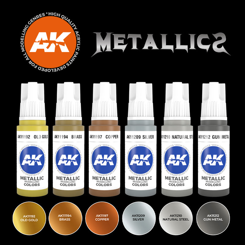 AK Interactive 3G Metallics Set 11608