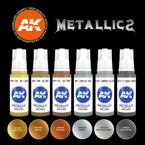 AK Interactive 3G Metallics Set 11608