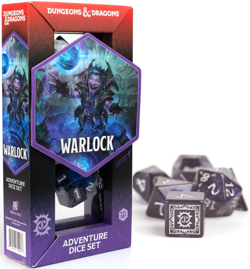 Sirius Dice DnD Adventure Warlock (Polyhedral Dice Set)