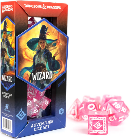 Sirius Dice DnD Adventure Fuchsia Wizard (Polyhedral Dice Set)