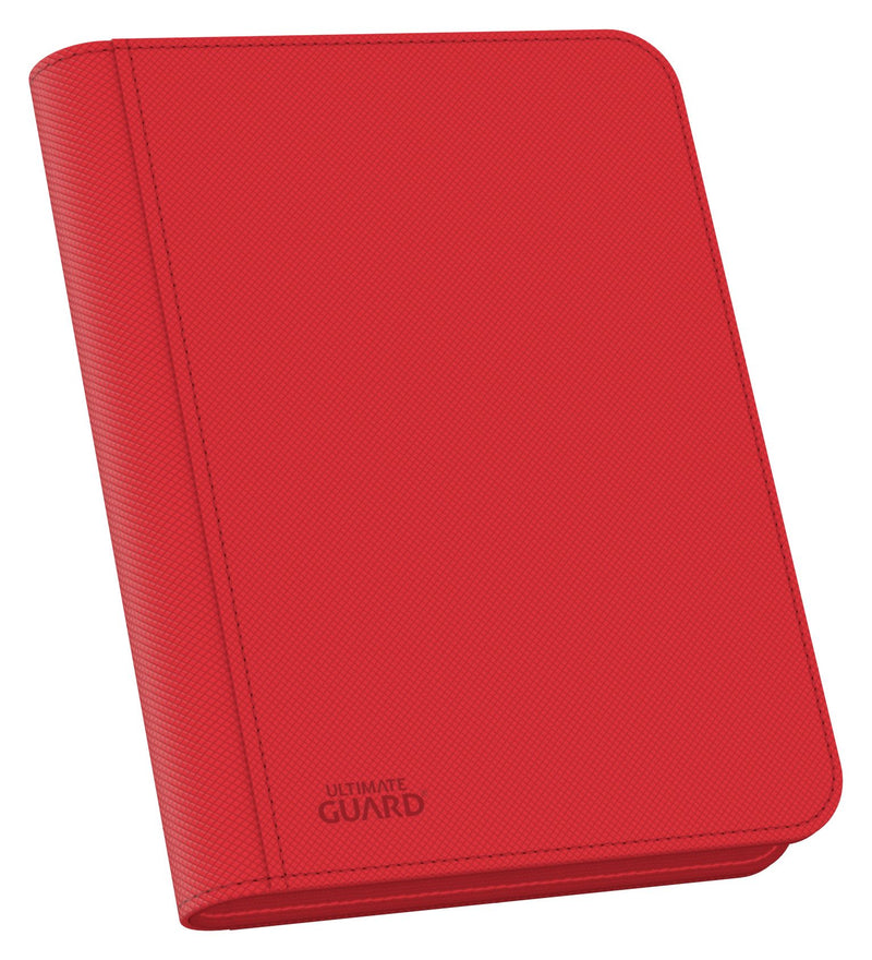 Ultimate Guard Xenoskin Zipfolio Red 8 Pocket Per Page