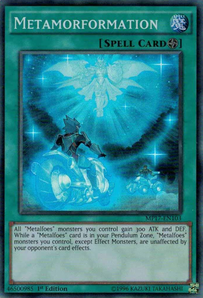 Metamorformation [MP17-EN103] Super Rare | Yugioh Single