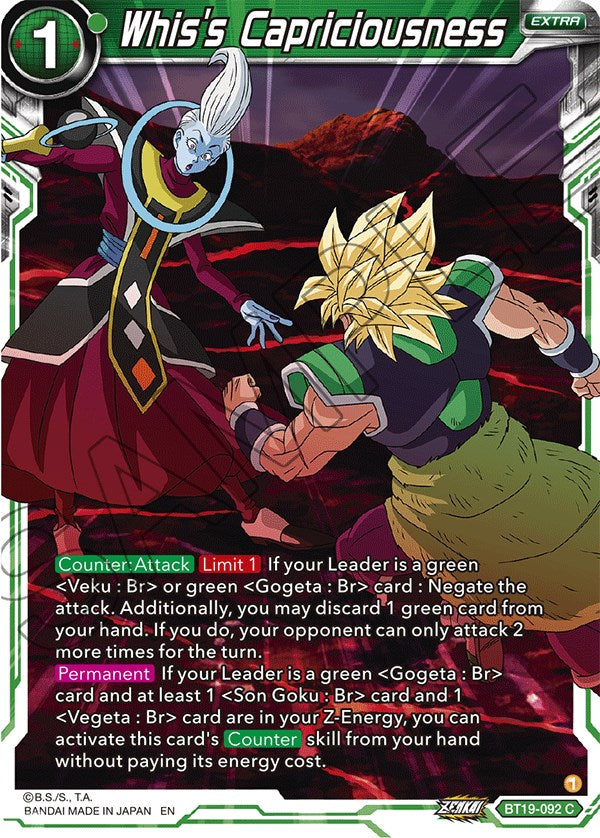 rare cards ff8 Whis's Capriciousness (BT19-092) [Fighter's Ambition] | Dragon Ball Super  Single