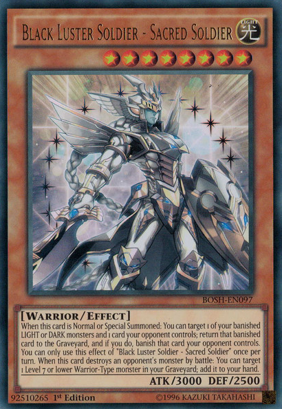 Black Luster Soldier - Sacred Soldier [BOSH-EN097] Ultra Rare | Yugioh  Single