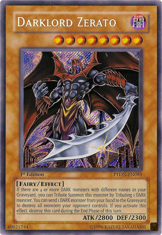 Darklord Zerato [PTDN-EN081] Secret Rare