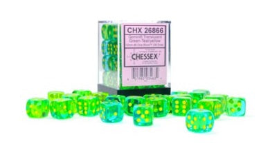GEMINI 36D6 TRANSLUCENT GRN-TEAL/YELLOW 12MM