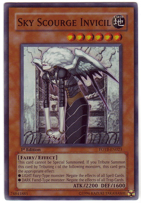 Sky Scourge Invicil [FOTB-EN023] Super Rare | Yugioh Single
