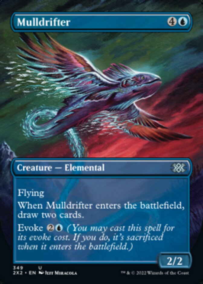 Mulldrifter (Borderless Alternate Art) [Double Masters 2022] | MTG Single