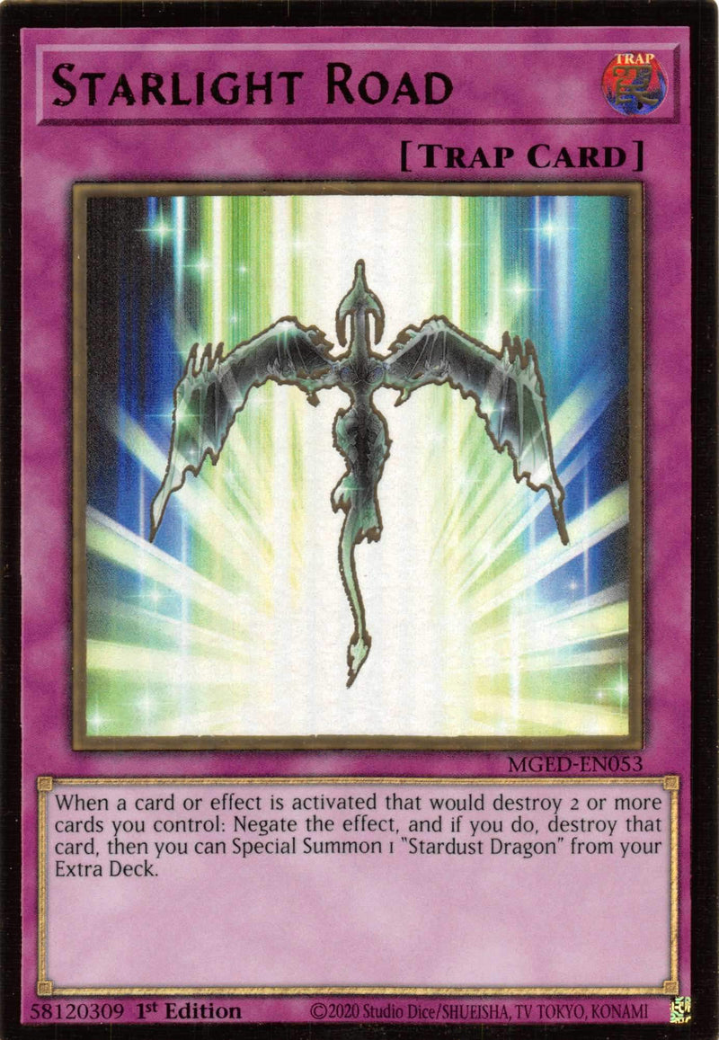 Starlight Road [MGED-EN053] Gold Rare | Yugioh Single