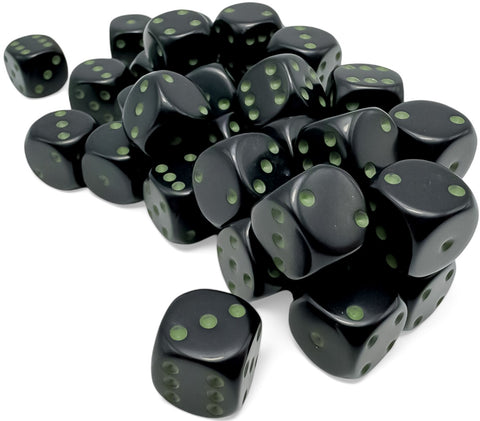 OPAQUE 12D6 BLACK/GREEN 12MM